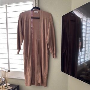 Wilfred Longline Cardigan in Blush Pink